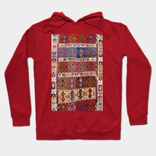 Taspinar Aksaray Antique Turkish Kilim Rug Pattern Hoodie